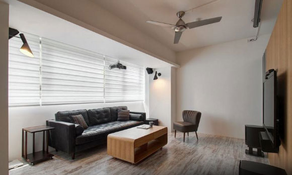 80㎡公寓装修太另类,厨房餐厅书房全开放,卧室水泥墙没见过!