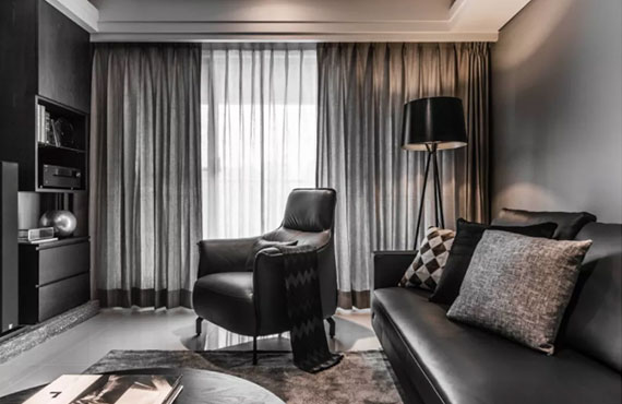 高级黑装修案例,个性张扬的炫酷家居空间!你会喜欢吗?