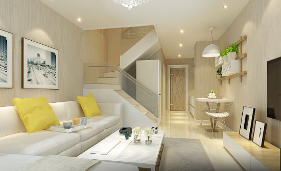 复式楼如何装修？看完这套48㎡现代风格LOFT设计效果图先！