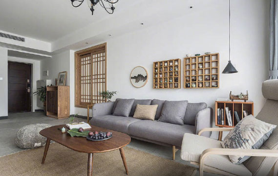 原木简约风格三房装修,沙发墙你肯定没见过,儿童房装修真实用!