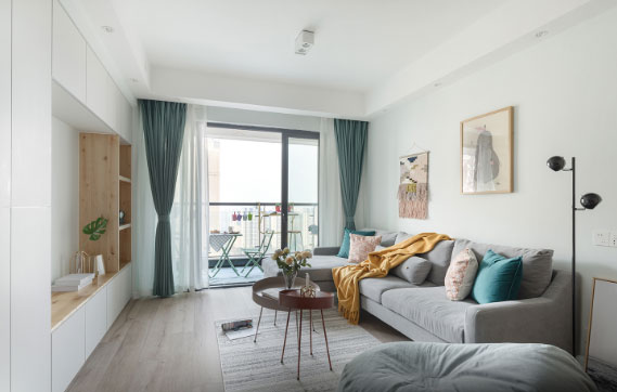 闺蜜家北欧风两房装修真漂亮,10㎡卧室硬是挤出衣帽间!晒晒!