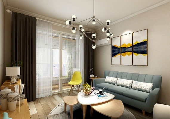 简约风格三房装修设计效果图，不要太幸福哦，期待完工后的效果！