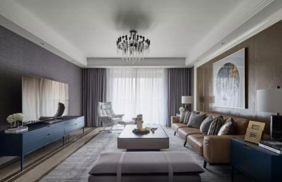 中西结合现代风格三房装修，时尚大气又不失品位的空间！喜欢吗？