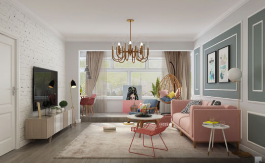 158㎡现代风格三房装修效果图，设计简洁美观实用，强烈推荐！