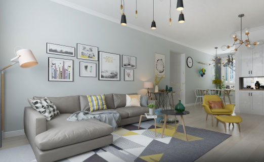 优雅舒适北欧风装修效果图,客厅没吊顶是否太简陋?纠结中!