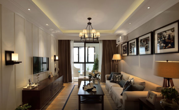 精致的现代美式风格装修案例，中规中矩却倍感温馨，晒晒！