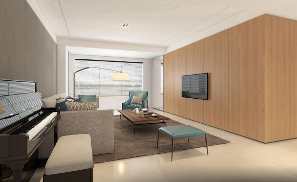 原木简约风格三房装修,简单宁静的生活无需太过奢华!喜欢吗?