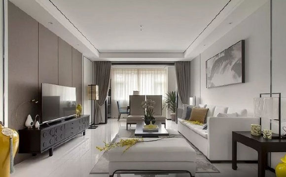 设计简洁的新中式风格装修，佛系家居空间，禅意十足令人神往！