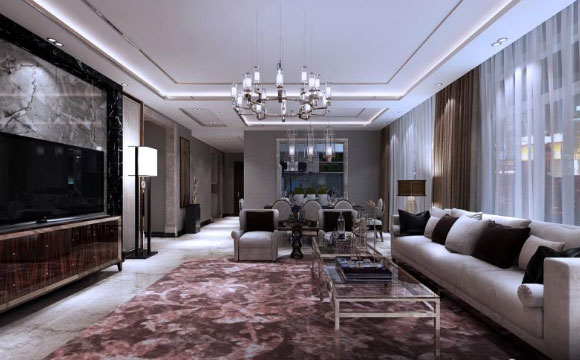 时尚现代风格装修设计效果图，个性张扬的轻奢品质家居空间！