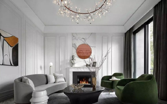 简美风格三房装修真大气,有钱人的轻奢生活优雅别致!真羡慕!