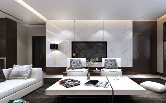 超时尚的现代风格装修设计效果图，黑白灰的品质空间！真心漂亮！
