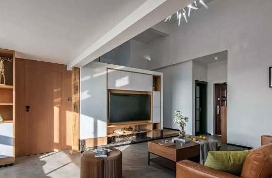 难怪大家都在这样装修电视背景墙,带储物柜的电视墙真心实用!