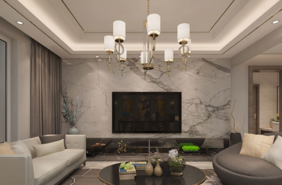 现代风格叠墅装修，简洁的色彩搭配打造佛系家居空间！喜欢吗？