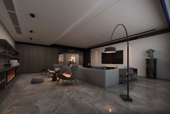 暗色系现代风格三房装修个性空间，网友：搞不懂有钱人的想法！