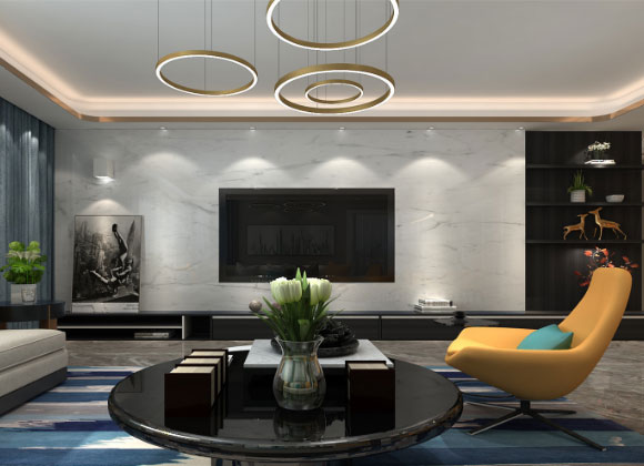 160㎡时尚简洁的现代风格装修效果图，享受精致生活的乐趣！