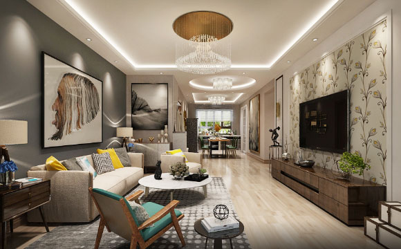 超漂亮的现代风格三房装修效果图，时尚温馨的家装设计！喜欢吗？