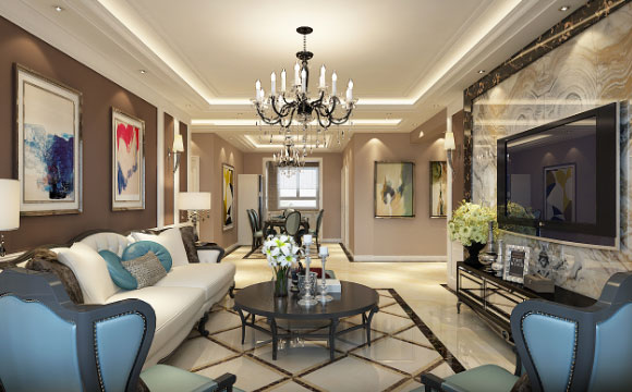 简约欧式风格三房装修效果图,没有奢华感的欧式空间你喜欢吗?