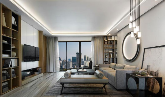 超时尚的现代风格装修唯美家居家间，衣帽间设计真漂亮！