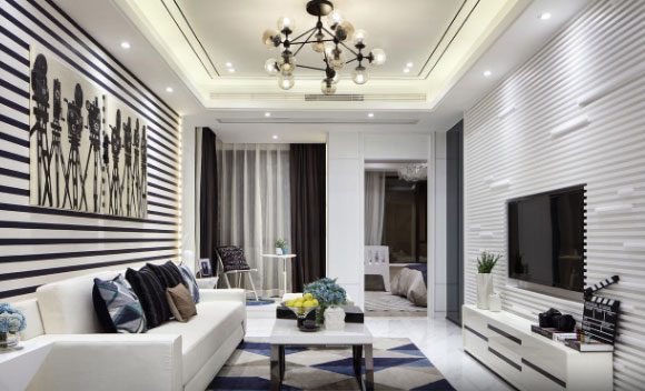 紧凑的小两房装修时尚个性,这难道就是传说中的小资生活?