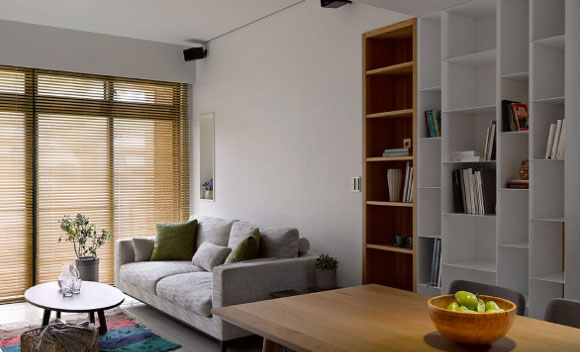 清新简约风格复式楼装修,定做满墙柜子真实用,晒晒!