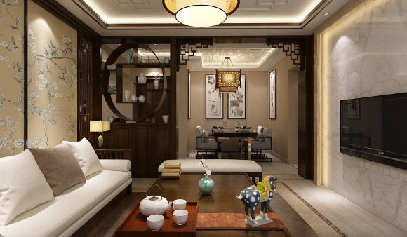 138㎡中式风格装修设计古朴典雅，打造传统韵味家居空间！