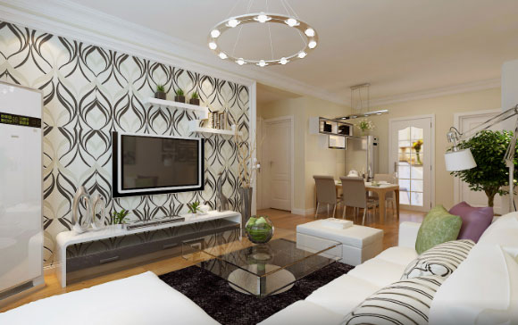 简约风格装修设计也能有个性，通透的白色空间简洁时尚！