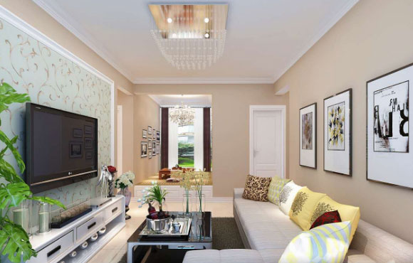 很耐看的极简风格装修设计，墙面颜色真是太漂亮了！