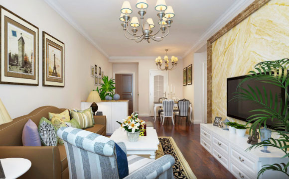 没有吊顶的简约欧式风格装修设计效果也不错，你要不要试试？