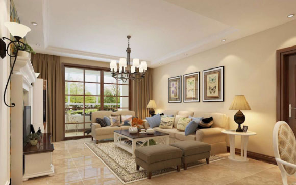 现代风格装修设计，壁炉造型电视背景墙真好看！你喜欢吗？