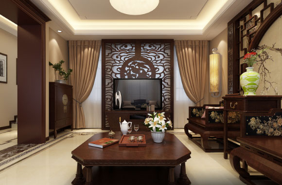 简约新中式风格装修设计，传统韵味十足，餐厅装修真是漂亮！