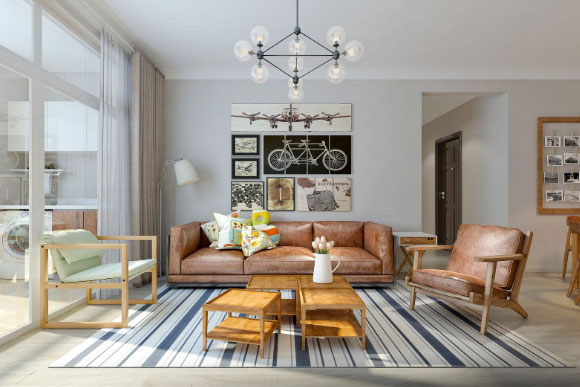 越简单越耐看，没有吊顶墙面刷白的简约风格装修设计很漂亮！