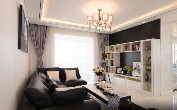 带吊顶的简约风格两房装修,原来简单装修也可以很漂亮!