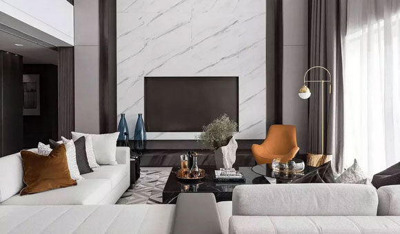 大面积客厅装修不好看?学有钱人这样装,效果真是太棒了!