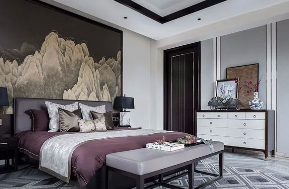 美到爆棚的新中式风格卧室装修,美观大气有韵味,真长见识!