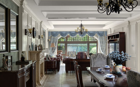 细节刻画完美的美式风格别墅装修,高贵典雅的唯美家居空间!