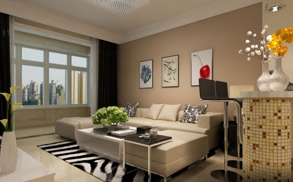 三居室新房，装修设计简洁却很实用，最喜欢电视背景墙！晒晒！