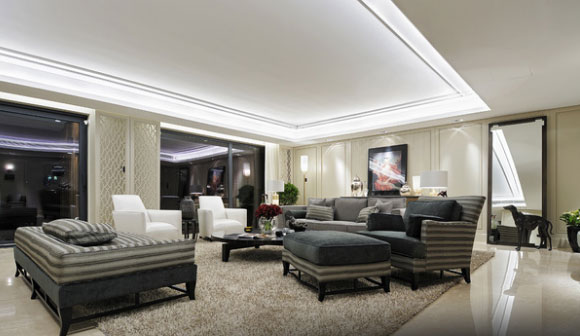 装修格外大气的现代风格时尚家居空间，大家风范令人敬佩！