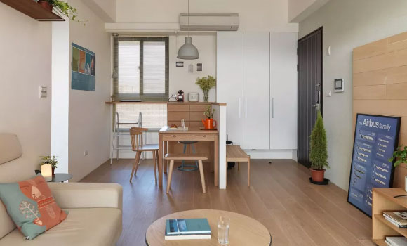 客餐厅一体,沙发餐桌的摆放有技巧,这样摆美观大方更实用!