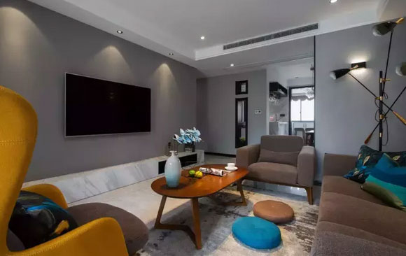 高级灰时尚空间,吧台装水槽真心实用,全屋格调很高雅!晒晒!