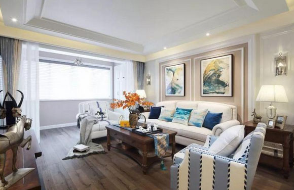 三房装修美观又大气,用鞋柜隔断真漂亮,客厅阳台打通最实用!