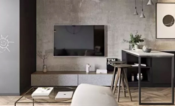 深色系的电视背景墙装修,简洁时尚极具个性,会有你想要的吗?
