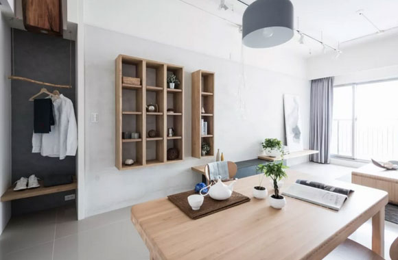 原木日式风格餐厅装修清新简约,感受慢生活的惬意与遐想!