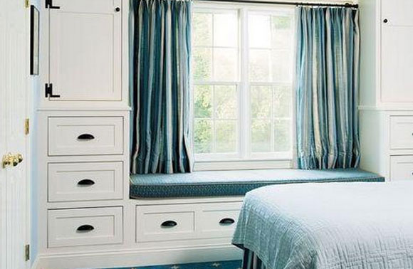 带收纳空间的飘窗装修样式,美观又实用,你家装修可以试试哦!