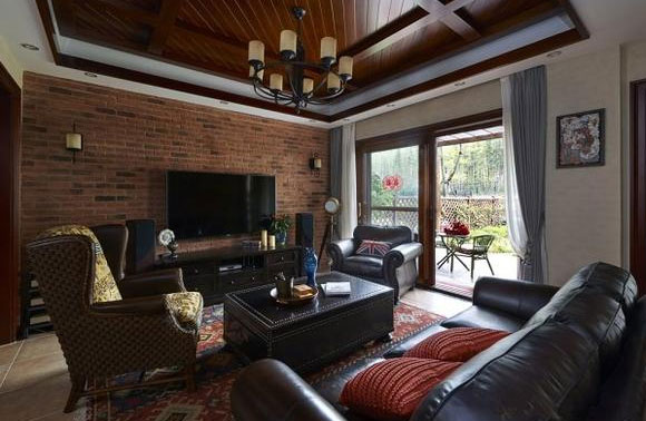 很少见的电视背景墙装修方式,非凡的个性效果,你会喜欢吗?