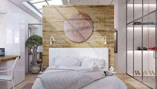 卧室装修没品位没格调?试试这样装修床头背景墙,真是有个性!