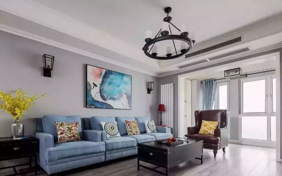 138㎡三房装修色彩淳朴,砖砌电视背景墙,全屋效果很大气!