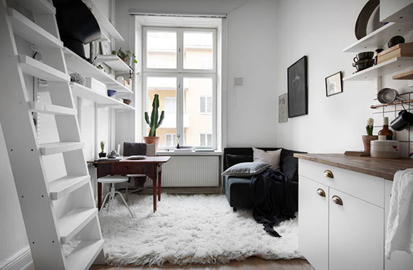 20平米的复式单身公寓装修简洁,却满载着漂泊异乡的梦想!