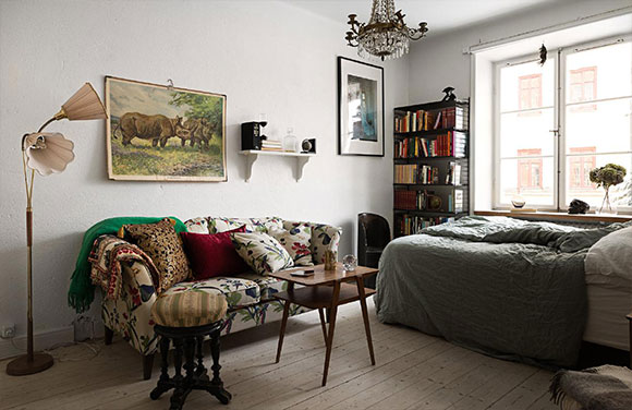 有些凌乱的单身公寓装修,都市白领“漂”族的幸福生活空间!