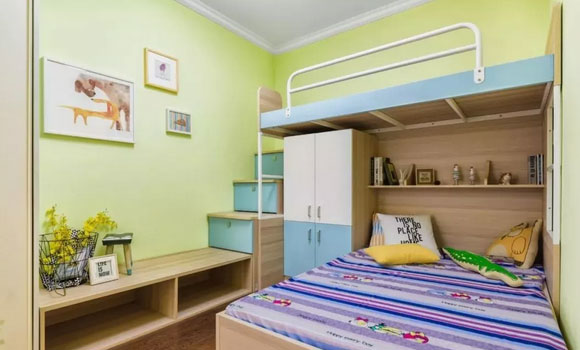 色彩缤纷的儿童房装修,无论几岁的小朋友,总有一款会适合!