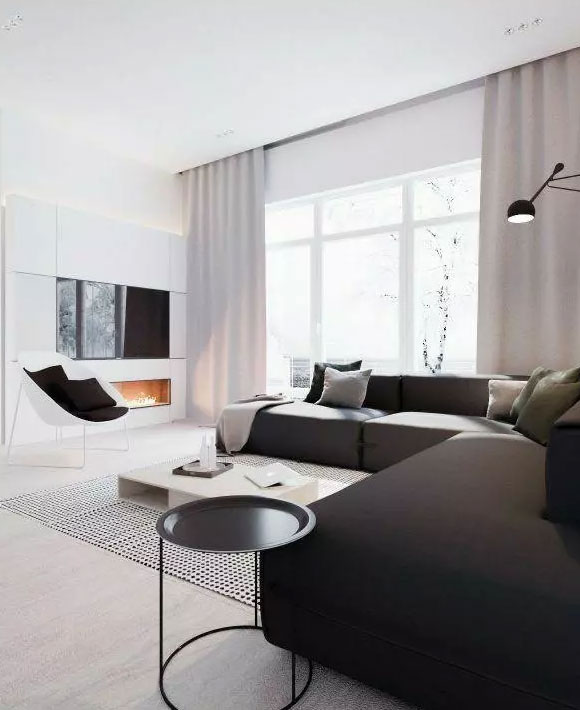 设计简洁却很时尚的客厅装修，有品位有格调，钱多钱少都能装！